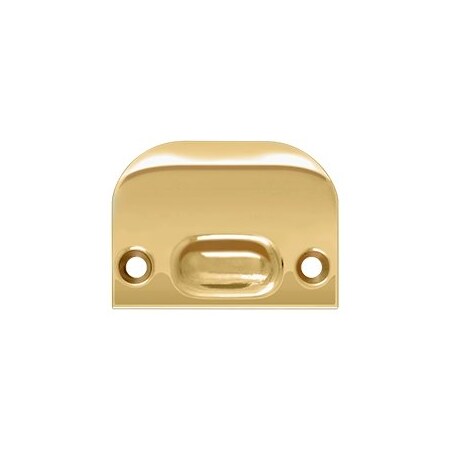 Deltana Full Lip Strike Plate, PVD Brass Finish, 10PK FLSP335CR003-XCP10